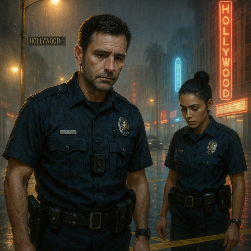 Shadows on Hollywood Boulevard